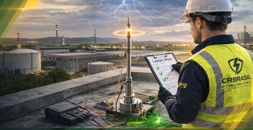 Laudo de Para Raios SPDA com inspeção em sistema de proteção contra descargas atmosféricas