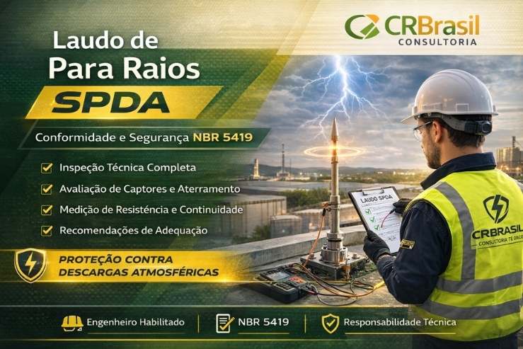 Laudo de Para Raios SPDA – Inspeção Técnica NBR 5419