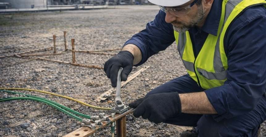 Medição de resistência para Laudo de Aterramento em ambiente industrial