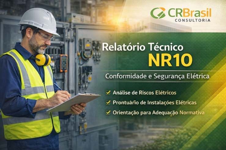 Engenheiro realizando avaliação elétrica industrial conforme NR10