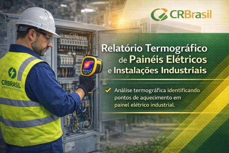 Inspeção termográfica em painel elétrico industrial para Relatório Termográfico Industrial