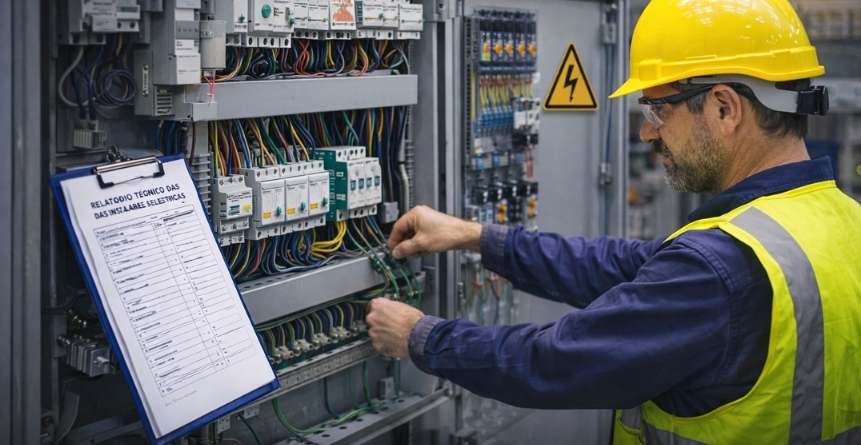 Inspeção técnica em instalações elétricas industriais para elaboração do RTI NR10