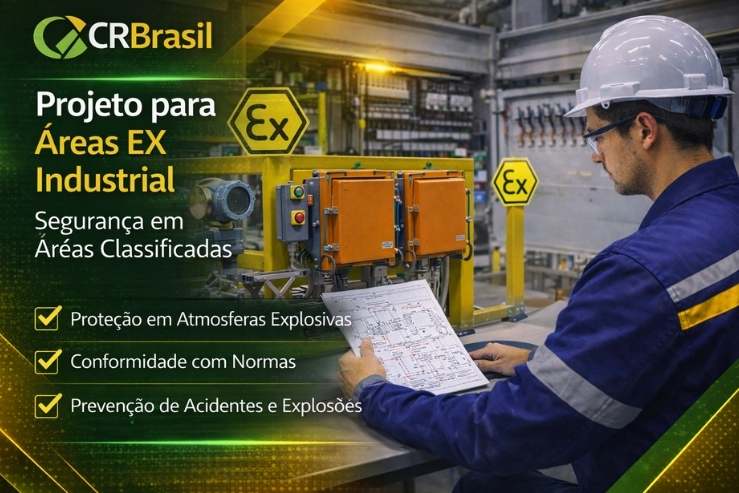 engenheiro eletricista avaliando equipamentos em área classificada com atmosfera explosiva