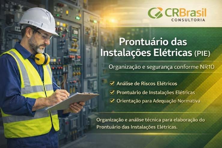 Prontuário das instalações elétricas sendo elaborado por engenheiro eletricista conforme NR10