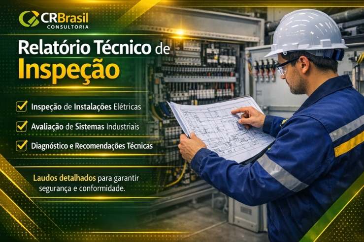 engenheiro eletricista realizando inspeção técnica em painel elétrico industrial