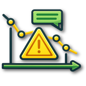 ícone de redução de riscos em sistemas elétricos com alerta técnico