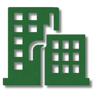 ícone de incorporadoras representando empreendimentos e projetos imobiliários